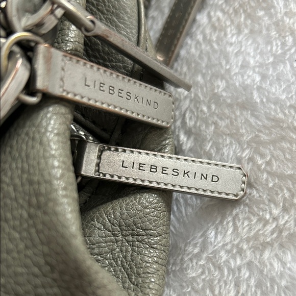 Leibeskind Berlin Olive Leather Double Strap Satchel Shoulder Bag, Large - Picture 5 of 15